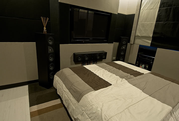 7 awesome bedroom home theater setups - hooked up installs