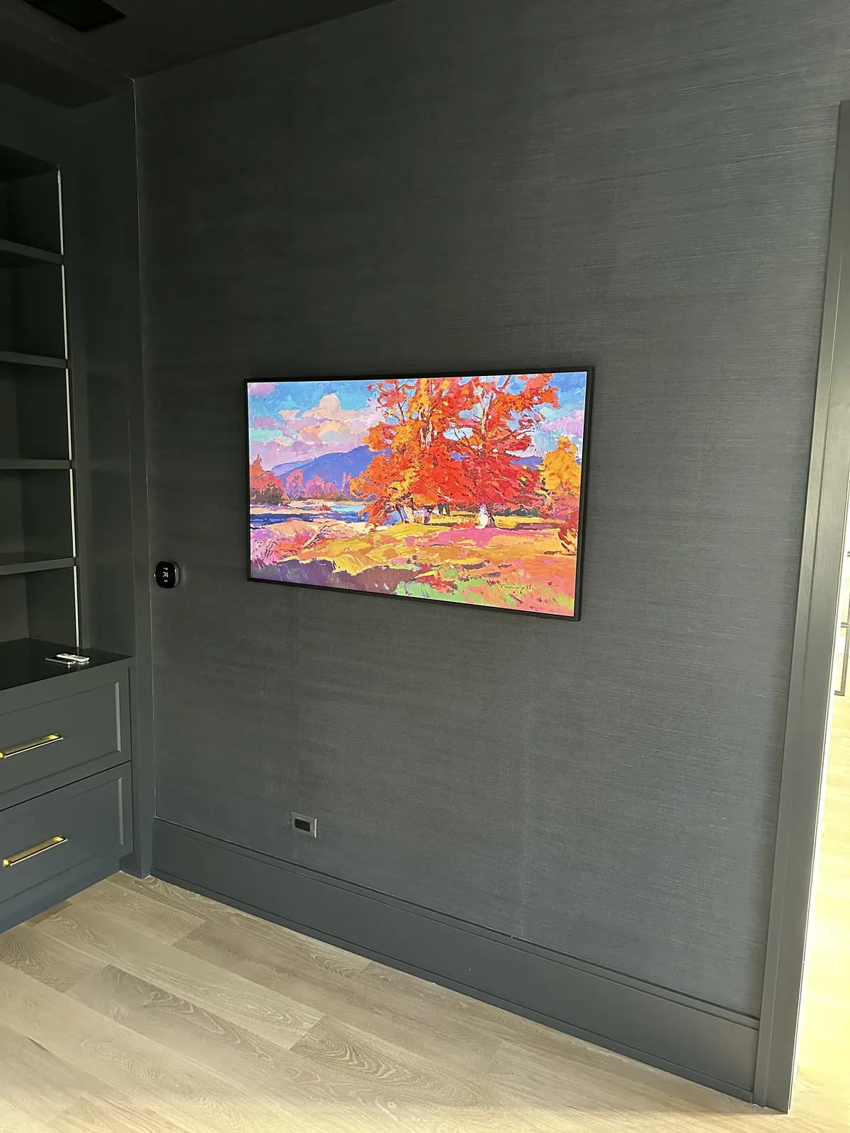 Flat Panel TV Installation project by Hooked Up Installs, photo 40