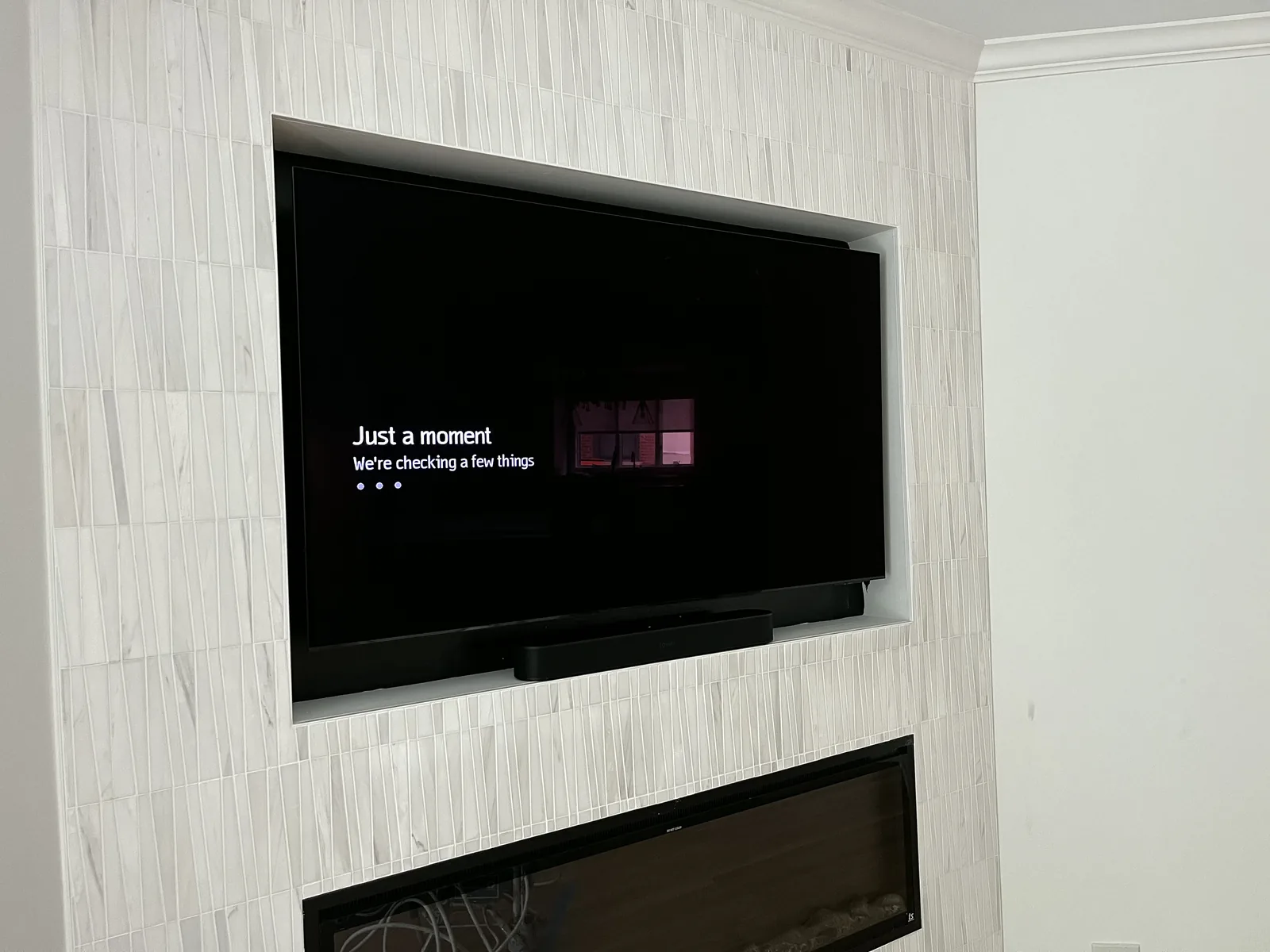 Flat Panel TV Installation project by Hooked Up Installs, photo 23
