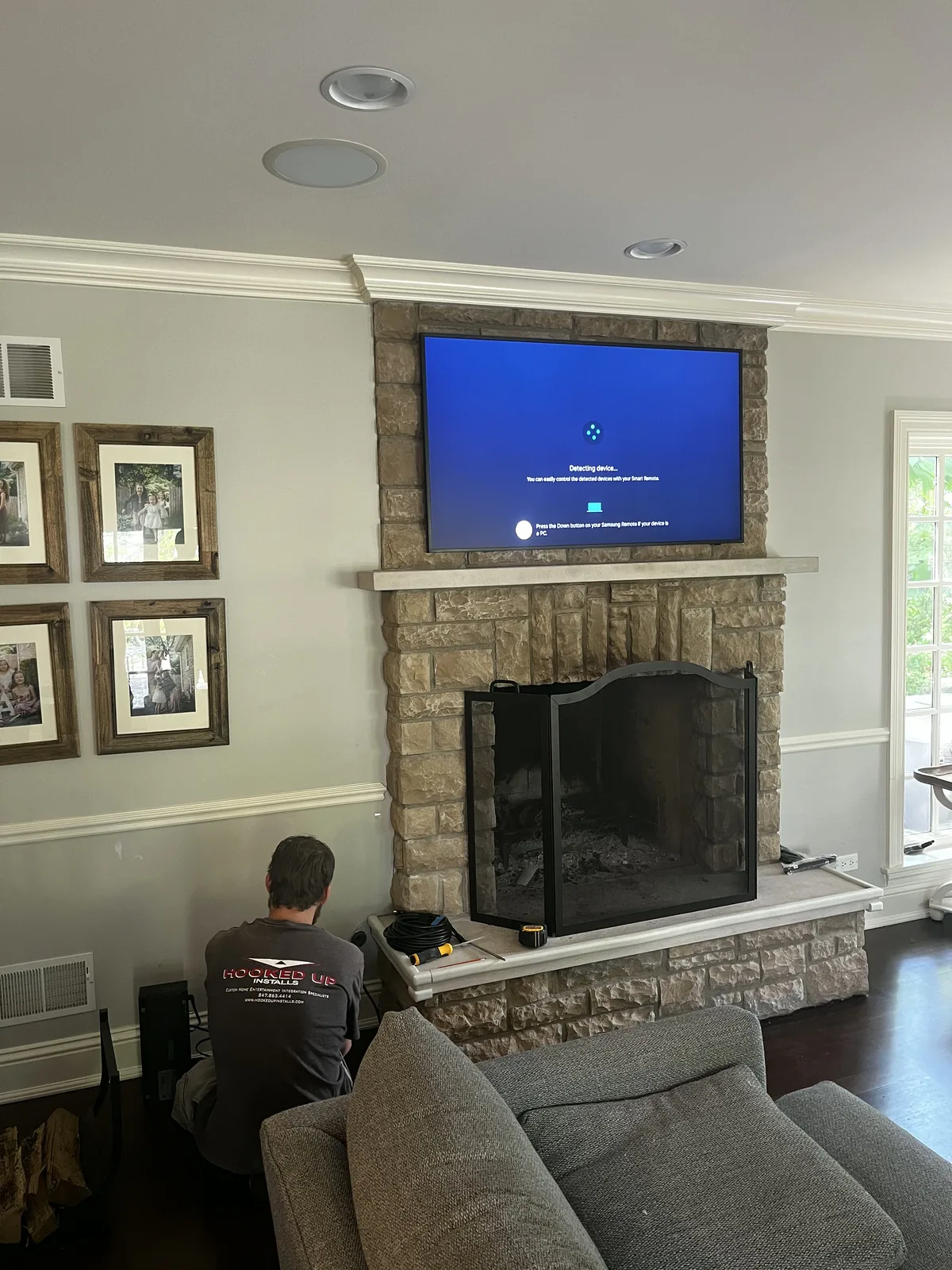 Flat Panel TV Installation project by Hooked Up Installs, photo 20