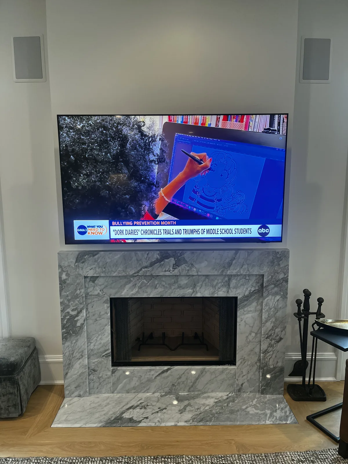 Flat Panel TV Installation project by Hooked Up Installs, photo 35