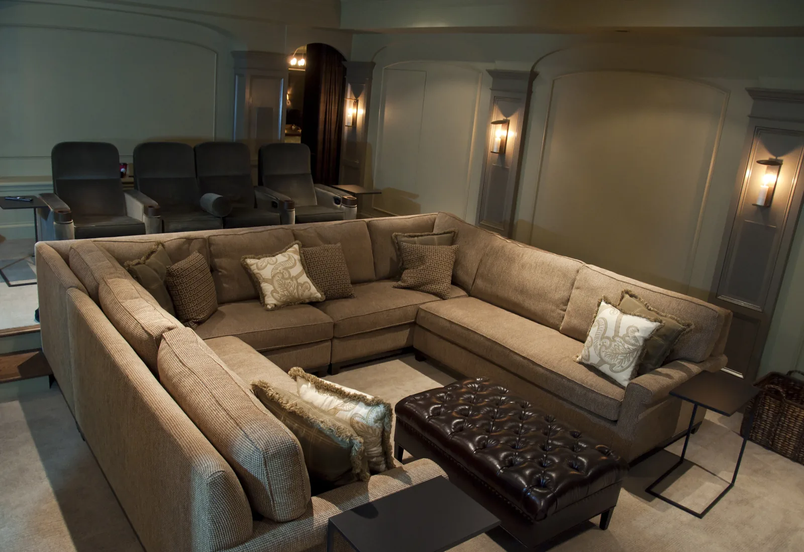Residential lighting controls installed in a finished interior