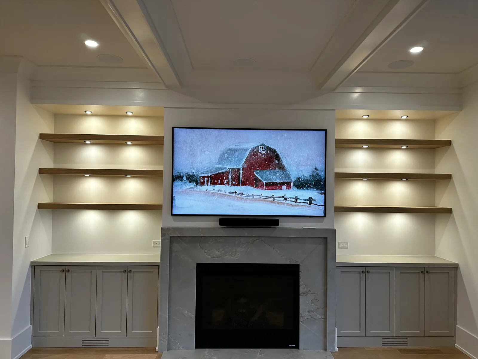 Flat Panel TV Installation project by Hooked Up Installs, photo 13