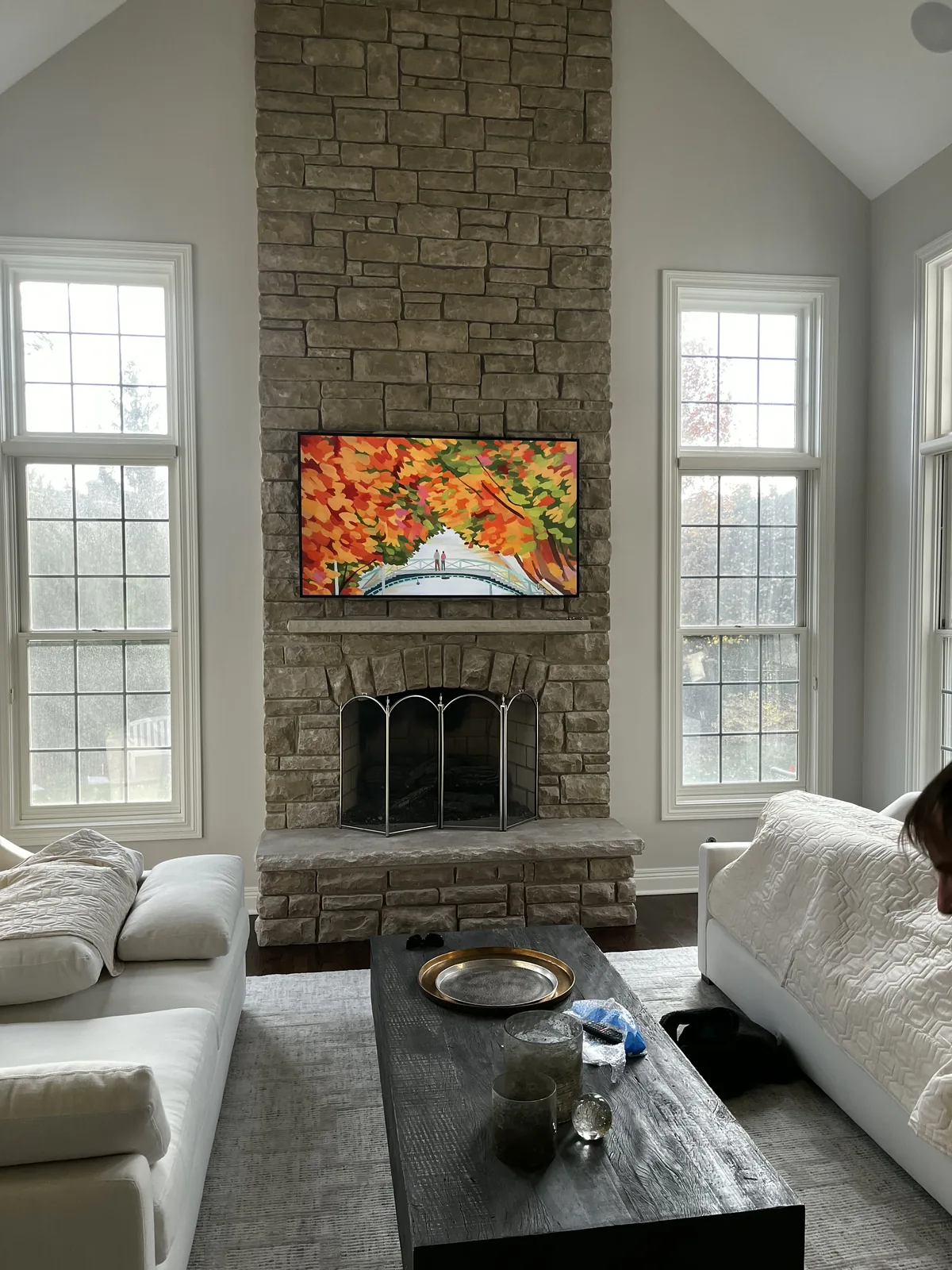 Flat Panel TV Installation project by Hooked Up Installs, photo 42