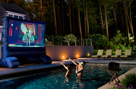 Outdoor Home Theater Design And, Outdoor Home Theater
